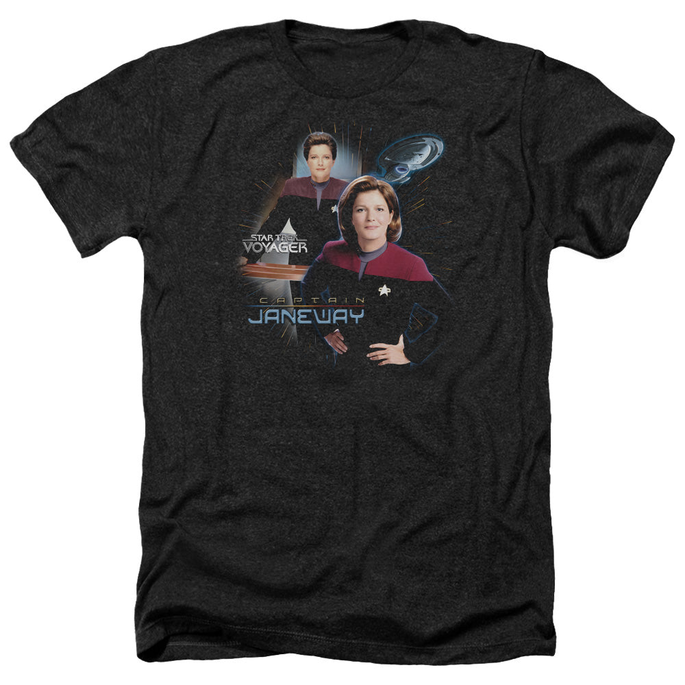 Star Trek - Captain Janeway - Adult Heather-black