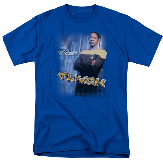 Star Trek - Tuvok - Short Sleeve Adult 18/1 - Royal Blue T-shirt