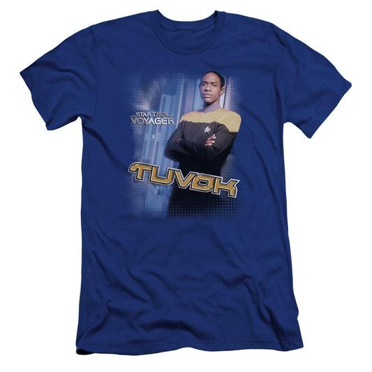 Star Trek - Tuvok-premuim Canvas Adult Slim Fit 30/1 - Royal Blue
