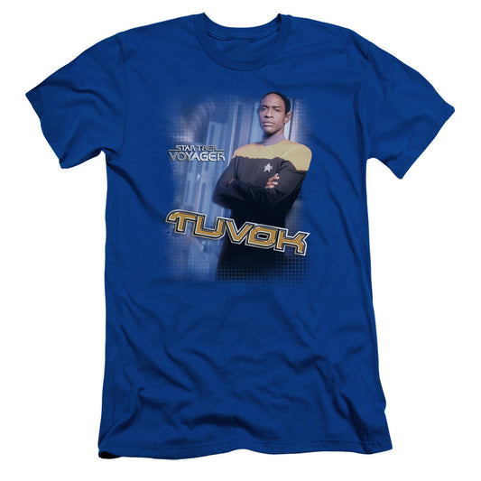 Star Trek - Tuvok - Short Sleeve Adult 30/1 - Royal Blue T-shirt