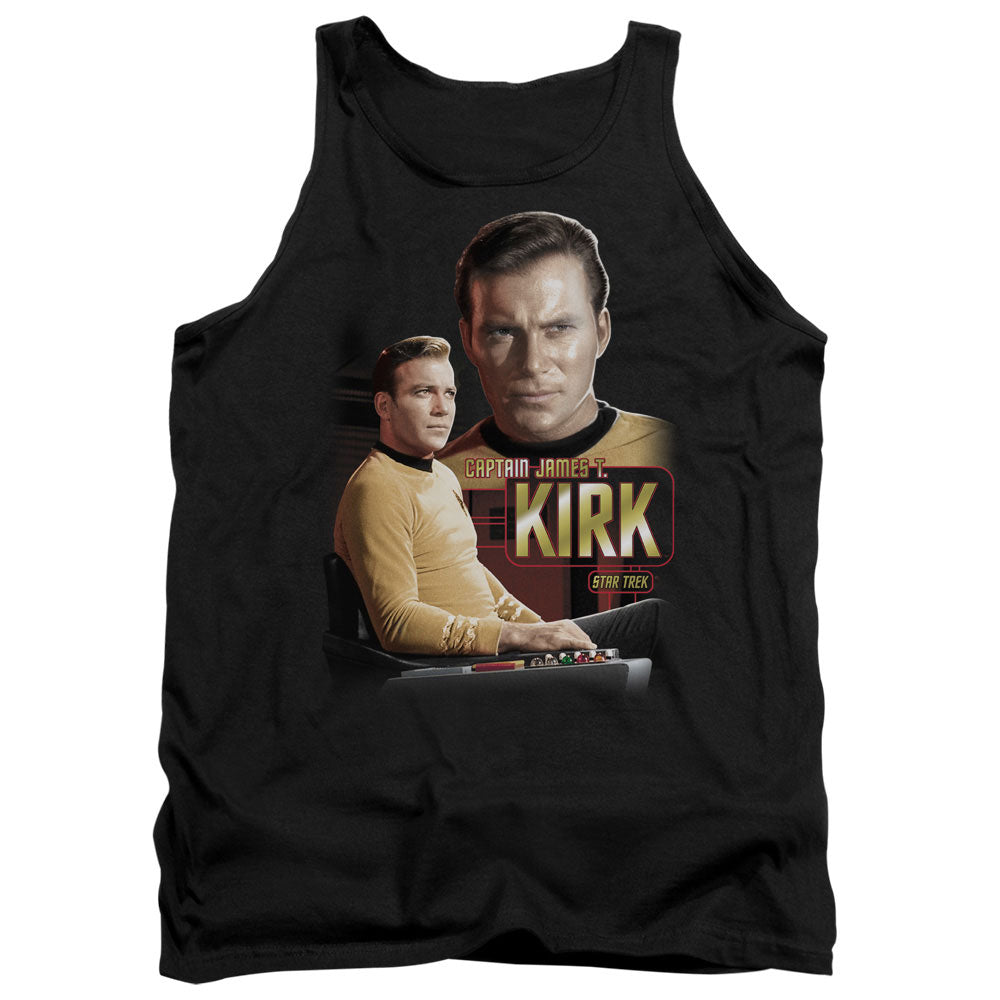 Star Trek - Captain Kirk - Adult Tank - Black