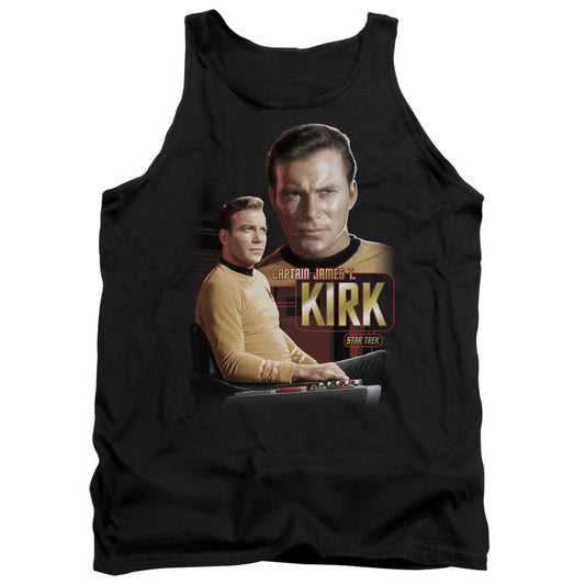 Star Trek - Captain Kirk - Adult Tank - Black