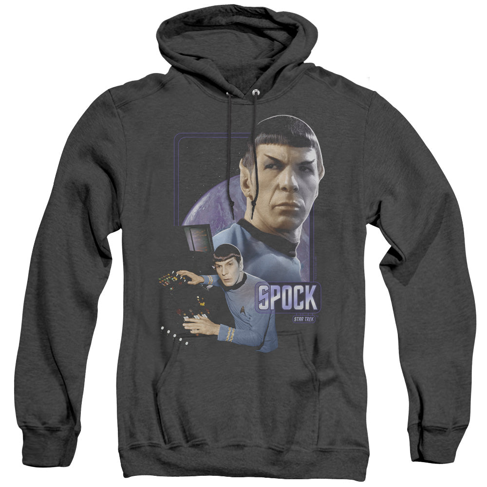 Star Trek - Spock - Adult Heather Hoodie - Black