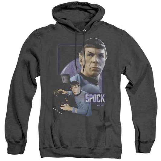 Star Trek - Spock - Adult Heather Hoodie - Black