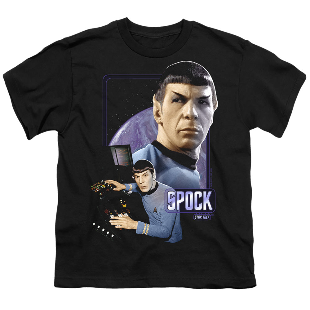 Star Trek - Spock - Short Sleeve Youth 18/1 - Black T-shirt