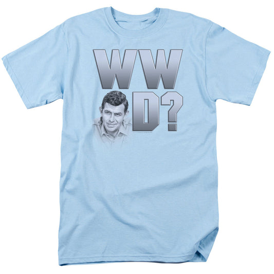Andy Griffith - Wwad - Short Sleeve Adult 18/1 - Light Blue T-shirt