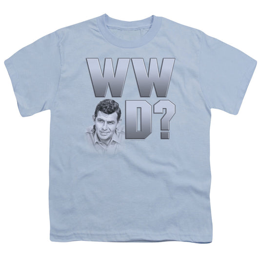 Andy Griffith - Wwad - Short Sleeve Youth 18/1 - Light Blue T-shirt