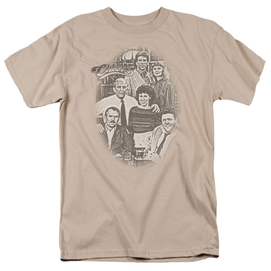 Cheers - Original Cast - Short Sleeve Adult 18/1 - Sand T-shirt