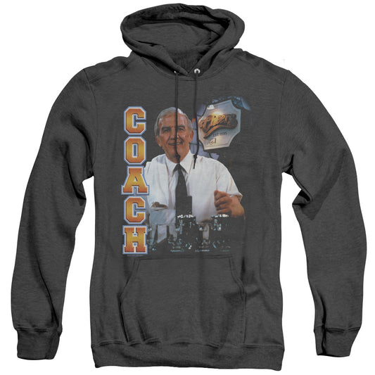 Cheers - Coach - Adult Heather Hoodie - Black