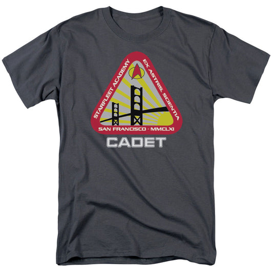 Star Trek - Starfleet Cadet - Short Sleeve Adult 18/1 - Charcoal T-shirt