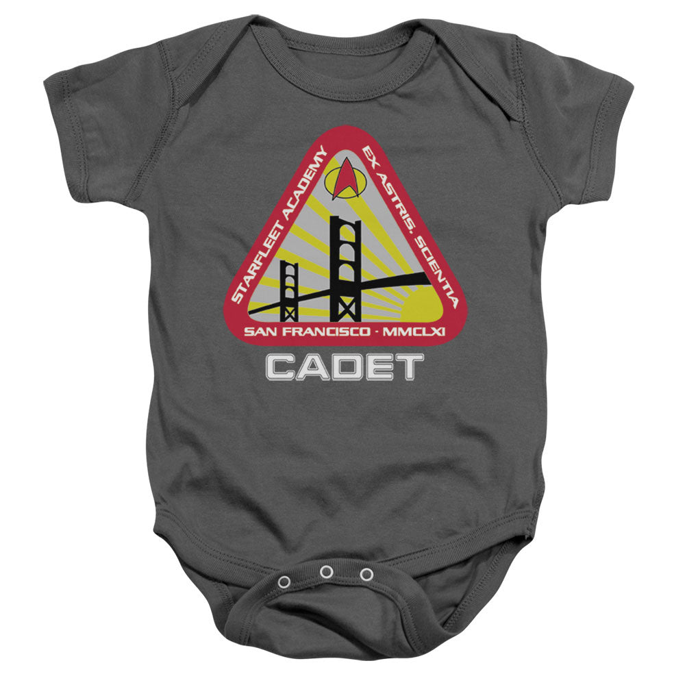 Star Trek - Starfleet Cadet - Infant Snapsuit - Charcoal