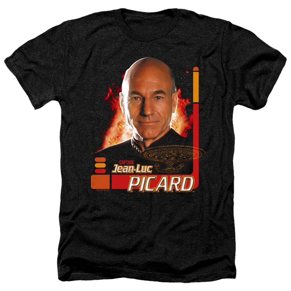 Star Trek - Captain Picard - Adult Heather-black