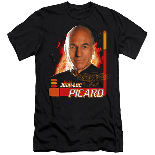 STAR TREK CAPTAIN PICARD - S/S ADULT 30/1 - BLACK T-Shirt