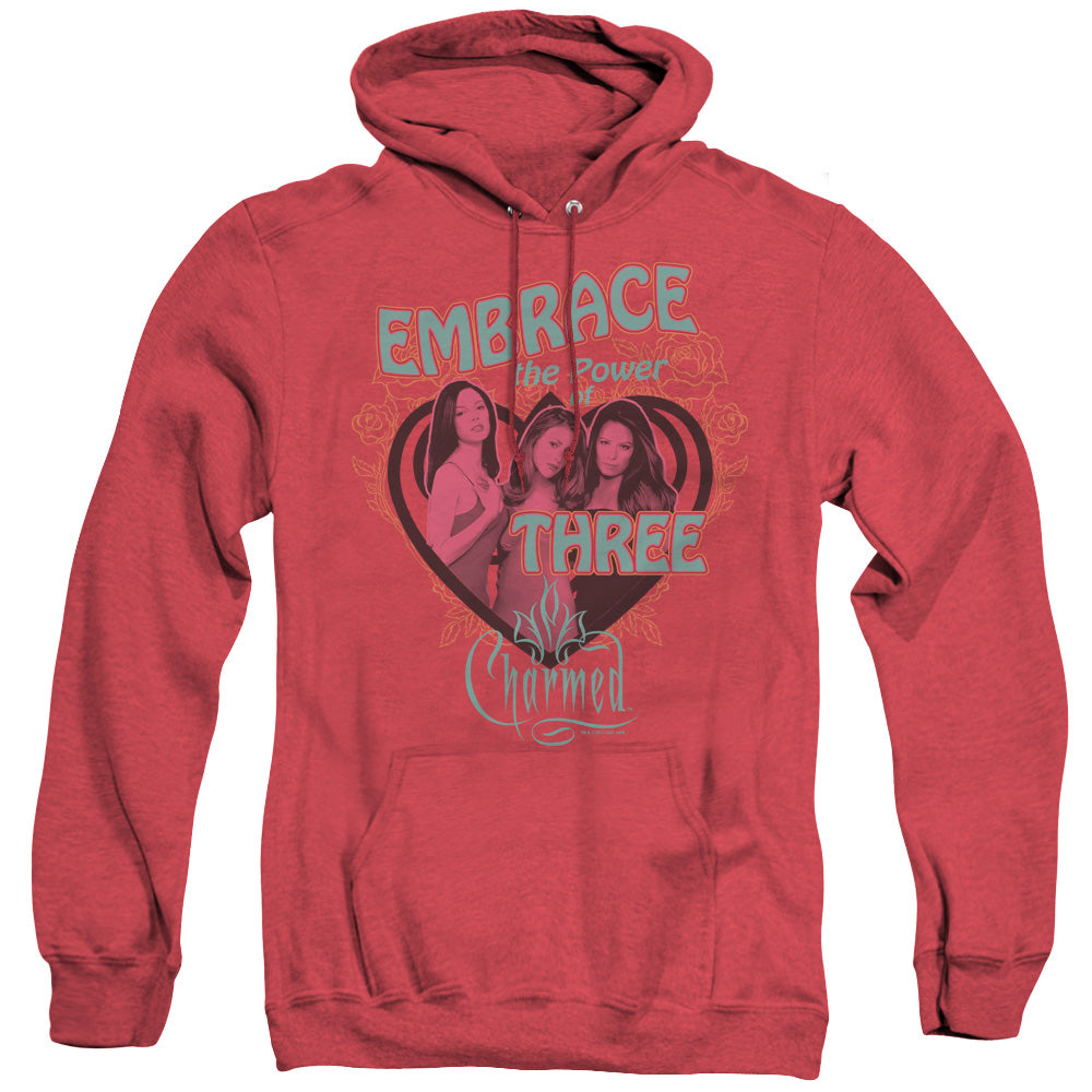 Charmed - Embrace The Power - Adult Heather Hoodie - Red