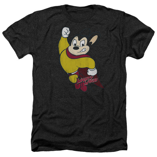 Mighty Mouse - Classic Hero - Adult Heather-black
