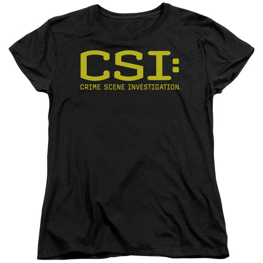 Csi - Logo - Short Sleeve Womens Tee - Black T-shirt