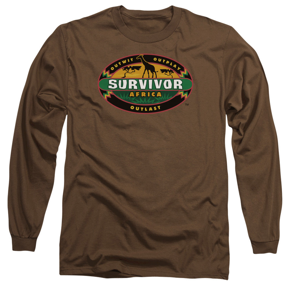 Survivor - Africa - Long Sleeve Adult 18/1 - Coffee T-shirt