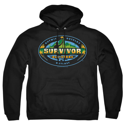 Survivor - All Stars - Adult Pull-over Hoodie - Black