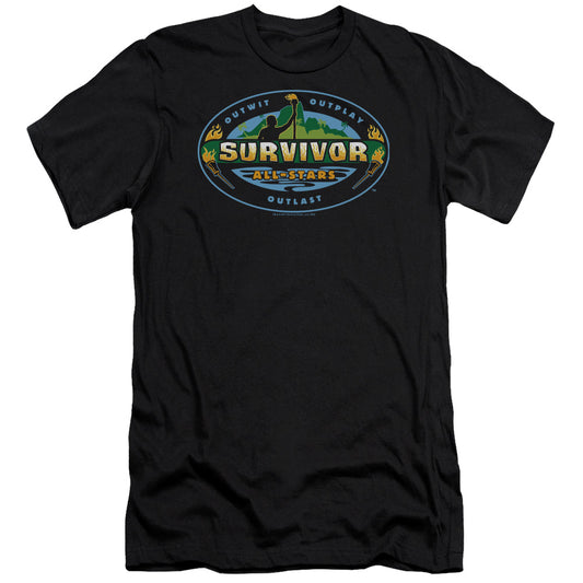 Survivor - All Stars-premuim Canvas Adult Slim Fit 30/1 - Black