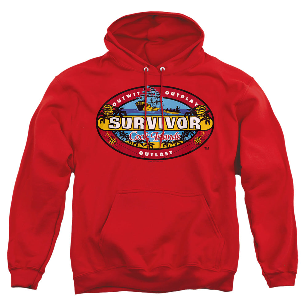 Survivor - Cook Islands - Adult Pull-over Hoodie - Red