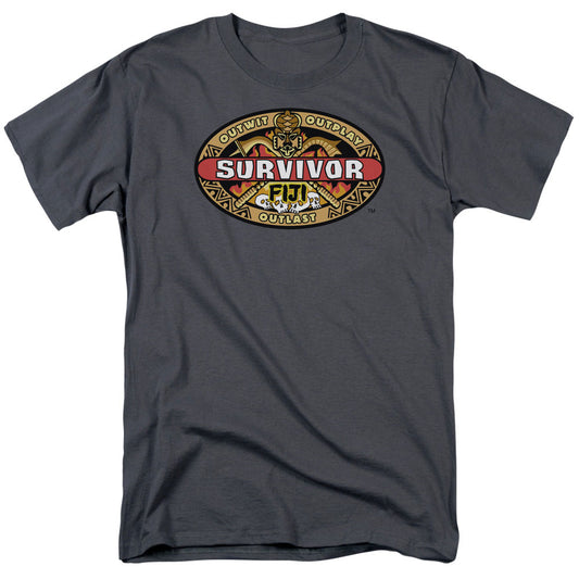 Survivor - Fiji - Short Sleeve Adult 18/1 - Charcoal T-shirt