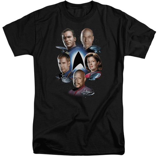 Star Trek - Starfleets Finest - Short Sleeve Adult Tall - Black T-shirt