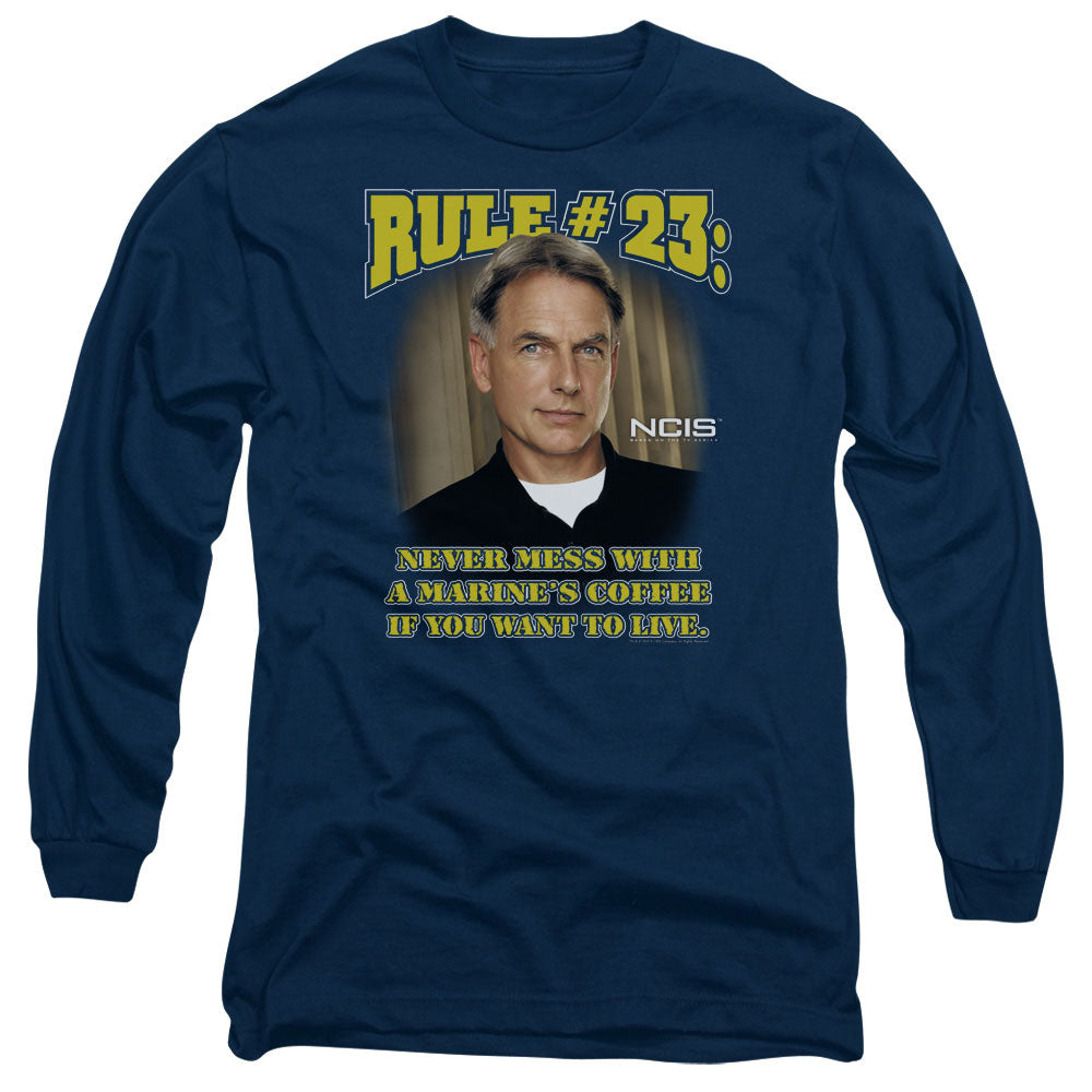 Ncis - Rule 23 - Long Sleeve Adult 18/1 - Navy T-shirt