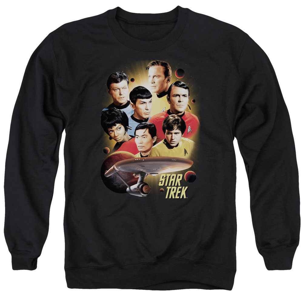 Star Trek - Heart Of The Enterprise - Adult Crewneck Sweatshirt - Black