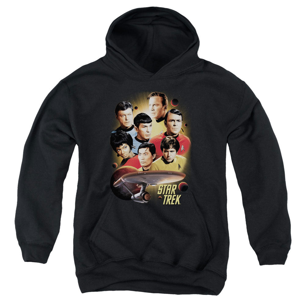 Star Trek - Heart Of The Enterprise - Youth Pull-over Hoodie - Black