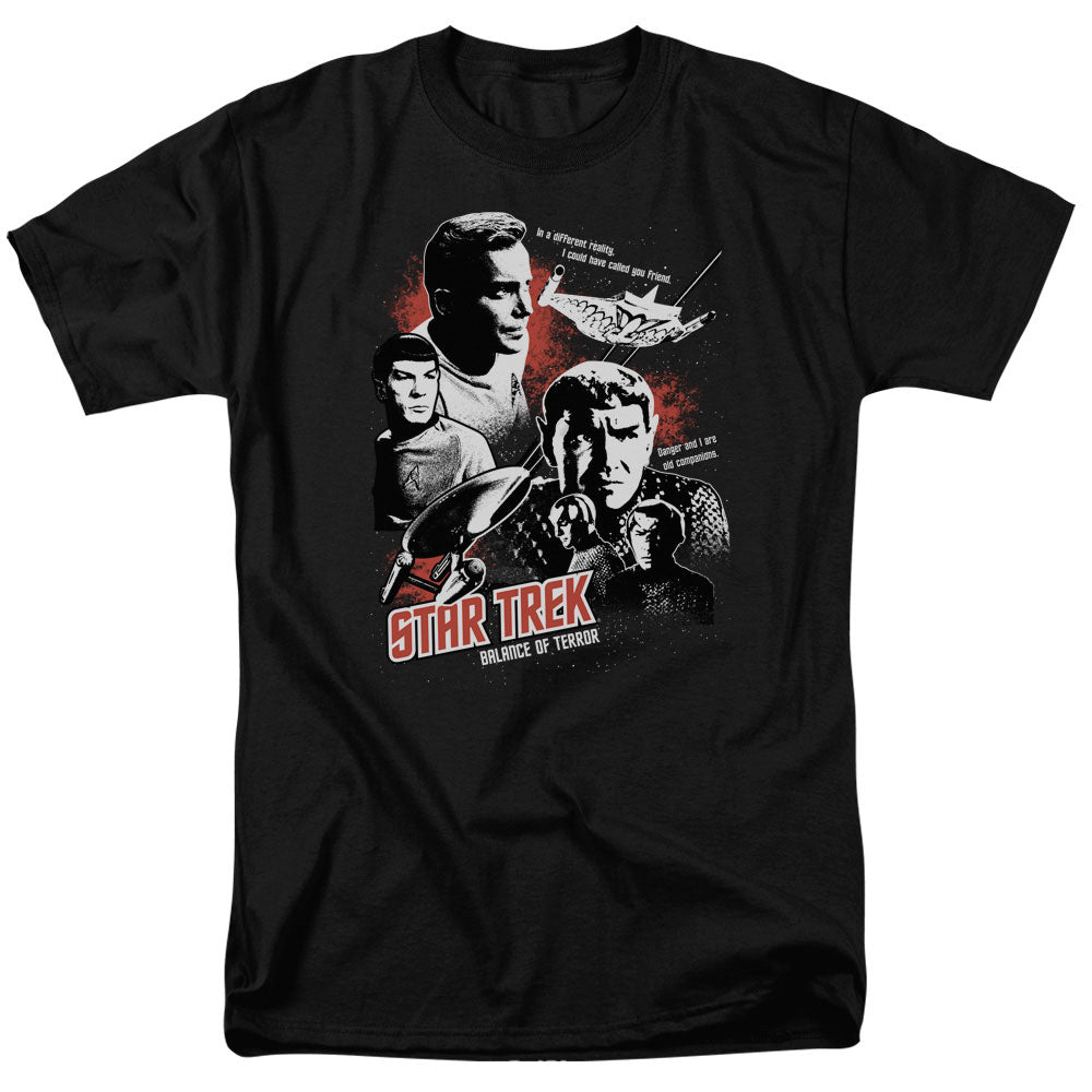 Star Trek - Balance Of Terror - Short Sleeve Adult 18/1 - Black T-shirt