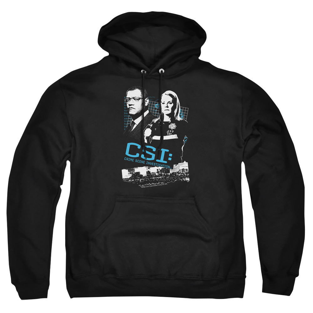 Csi - Investigate This - Adult Pull-over Hoodie - Black