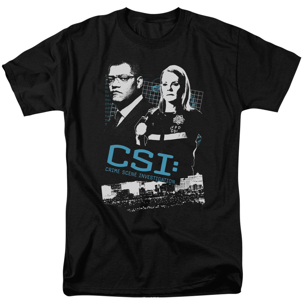 Csi - Investigate This - Short Sleeve Adult 18/1 - Black T-shirt