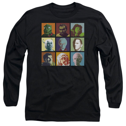 Star Trek - Alien Squares - Long Sleeve Adult 18/1 - Black T-shirt