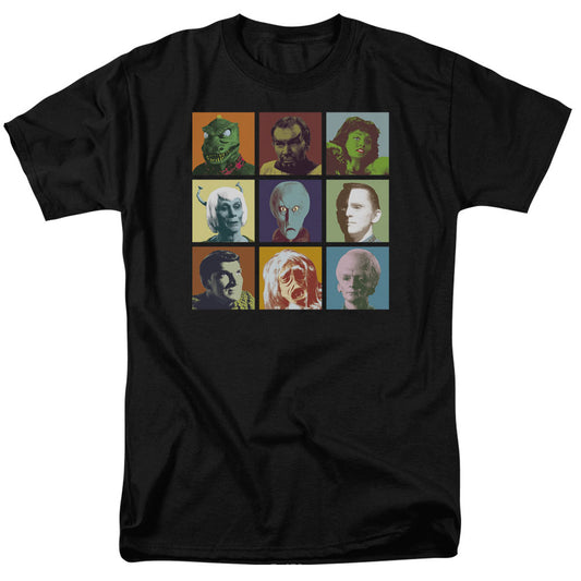 Star Trek - Alien Squares - Short Sleeve Adult 18/1 - Black T-shirt