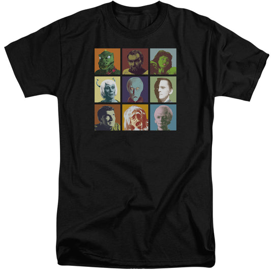 Star Trek - Alien Squares - Short Sleeve Adult Tall - Black T-shirt