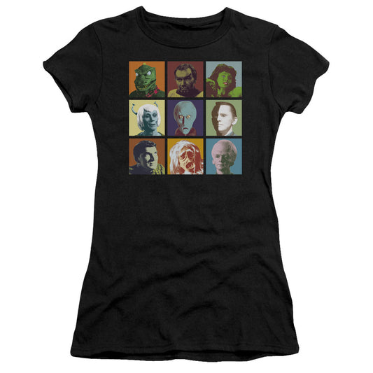 Star Trek - Alien Squares - Short Sleeve Junior Sheer - Black T-shirt