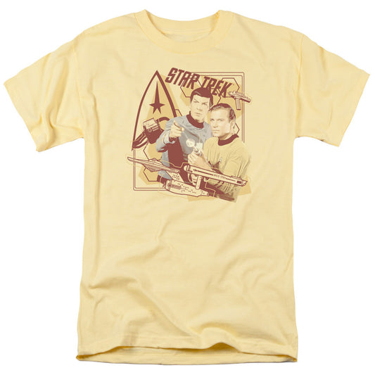 Star Trek - Shoot That Thing - Short Sleeve Adult 18/1 - Banana T-shirt