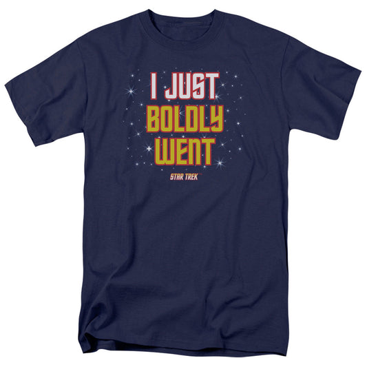 Star Trek - Boldly Went - Short Sleeve Adult 18/1 - Navy T-shirt