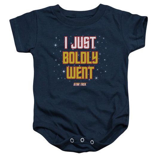 Star Trek - Boldly Went - Infant Snapsuit - Navy