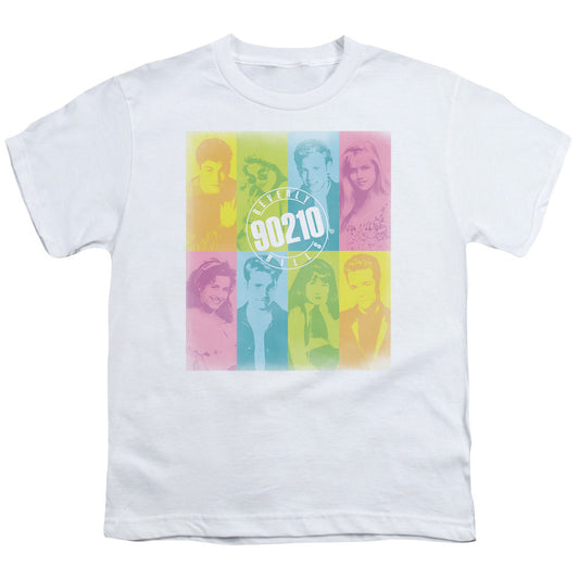 90210 - Color Block Of Friends - Short Sleeve Youth 18/1 - White T-shirt