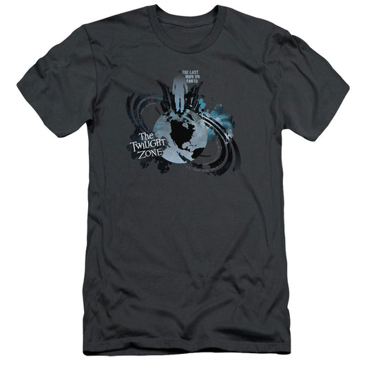 Twilight Zone - Last Man On Earth - Short Sleeve Adult 30/1 - Charcoal T-shirt