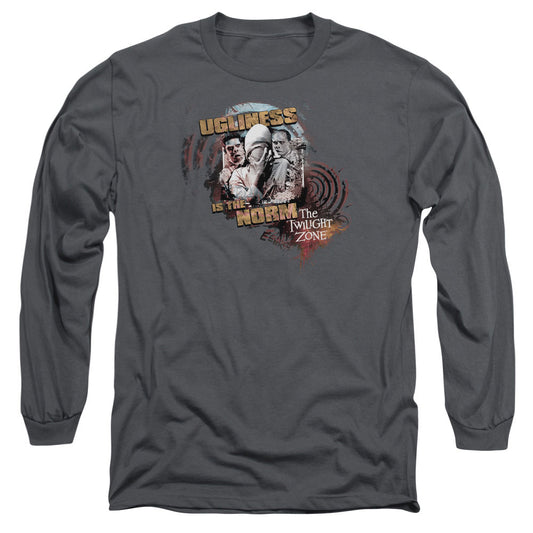 Twilight Zone - The Norm - Long Sleeve Adult 18/1 - Charcoal T-shirt