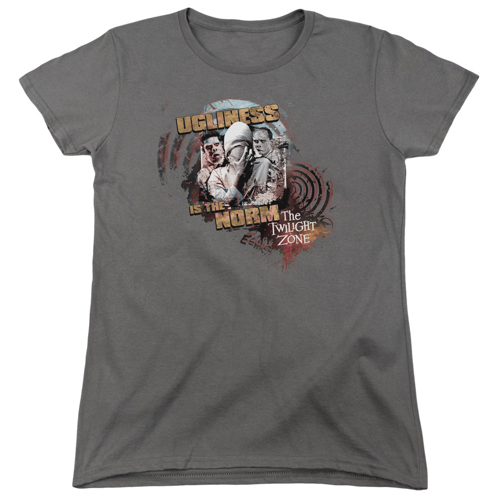 Twilight Zone - The Norm - Short Sleeve Womens Tee - Charcoal T-shirt
