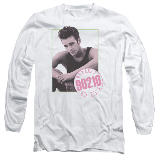 90210 - Dylan - Long Sleeve Adult 18/1 - White T-shirt
