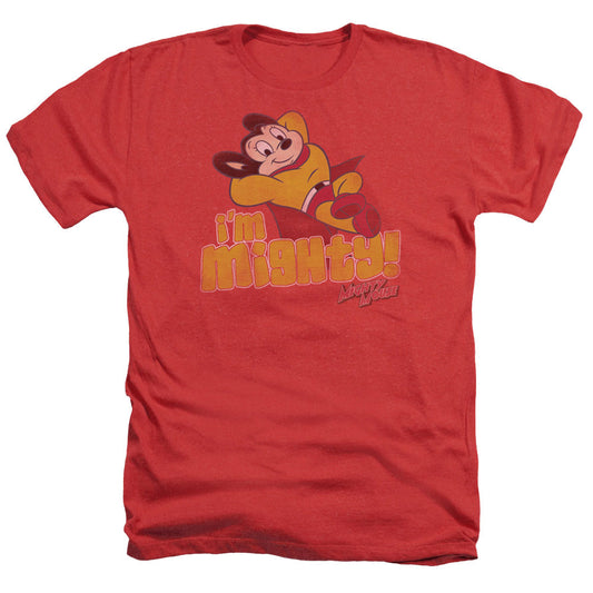 Mighty Mouse - Im Mighty - Adult Heather - Red