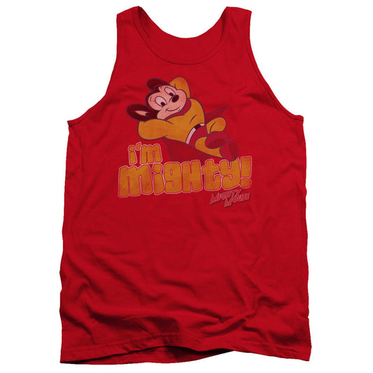 Mighty Mouse - Im Mighty - Adult Tank - Red