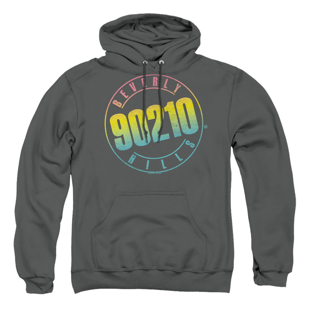 90210 - Color Blend Logo - Adult Pull-over Hoodie - Charcoal