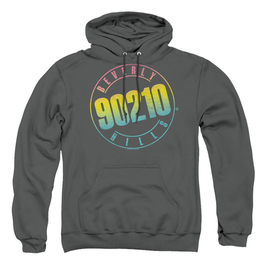 90210 - Color Blend Logo - Adult Pull-over Hoodie - Charcoal