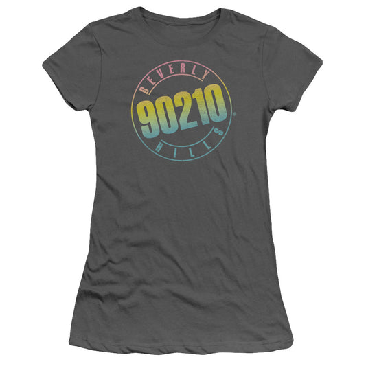 90210 COLOR BLEND LOGO - S/S JUNIOR SHEER - CHARCOAL T-Shirt