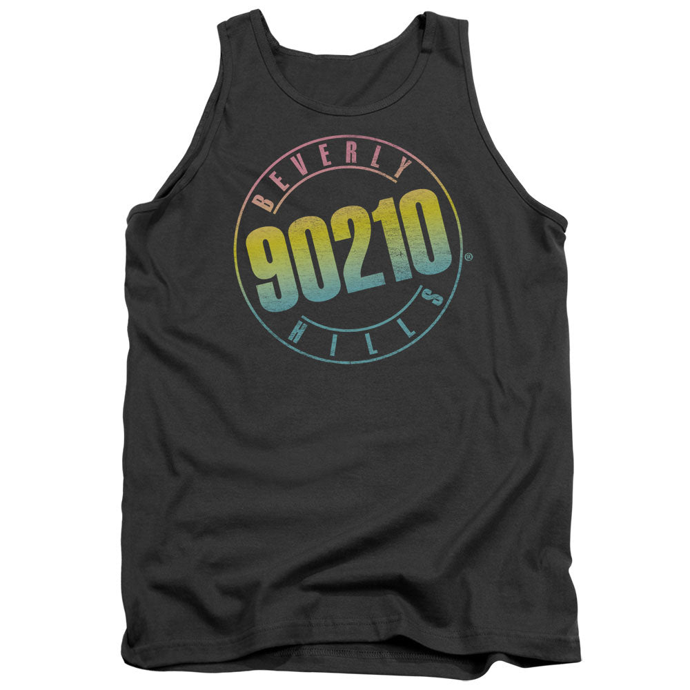 90210 - Color Blend Logo - Adult Tank - Charcoal
